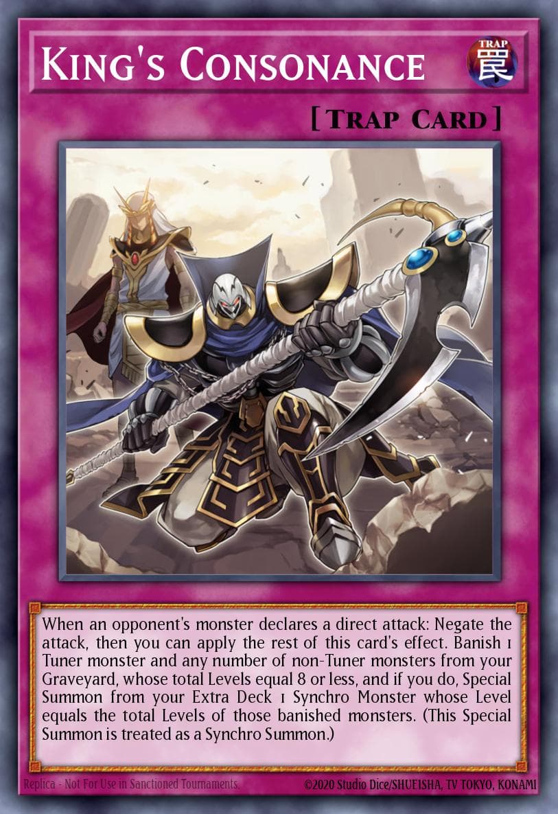King's Consonance — Premium Gold: Infinite Gold Yu-Gi-Oh! card by KAZUKI TAKAHASHI