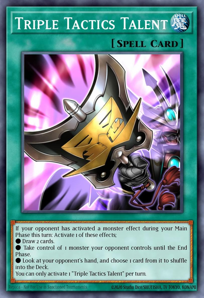Triple Tactics Talent — Yu-Gi-Oh! card