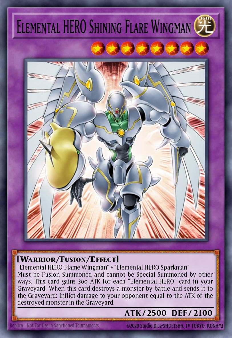 Elemental HERO Shining Flare Wingman — Yu-Gi-Oh! card