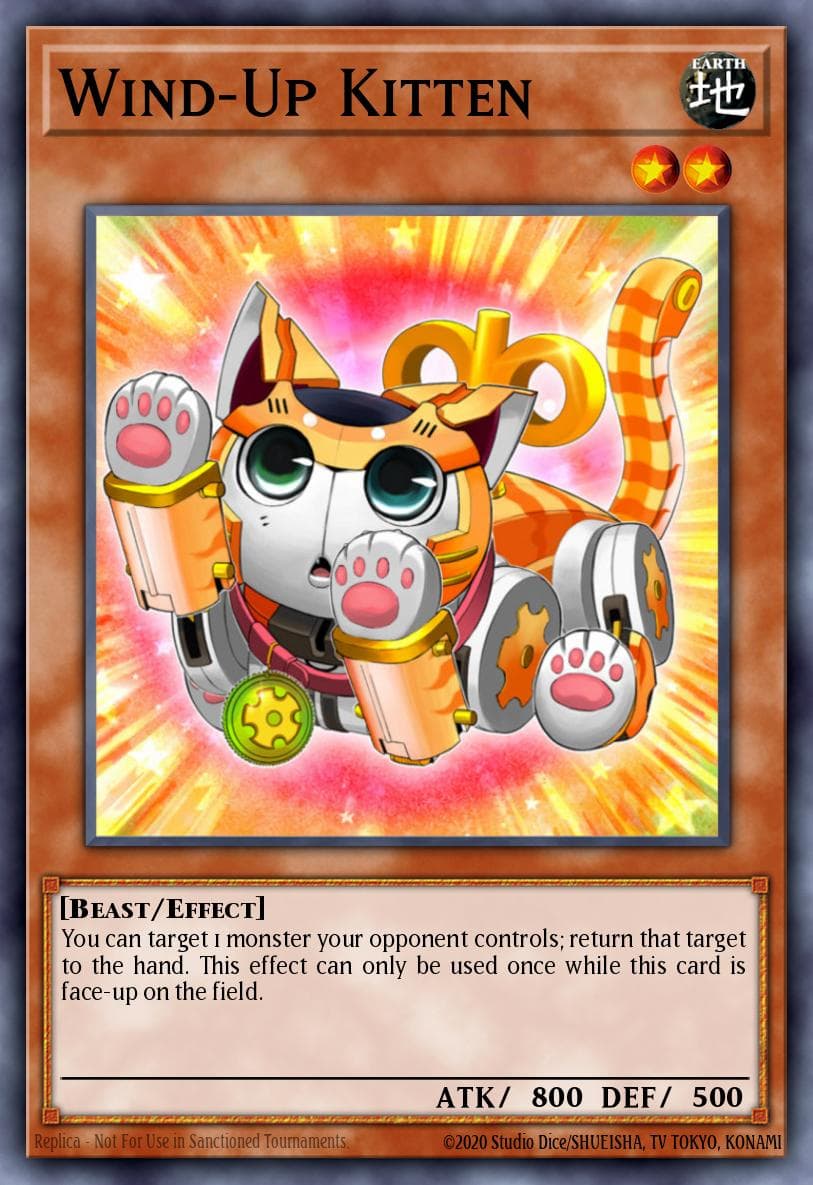 Wind-Up Kitten — Photon Shockwave Yu-Gi-Oh! card by KAZUKI TAKAHASHI