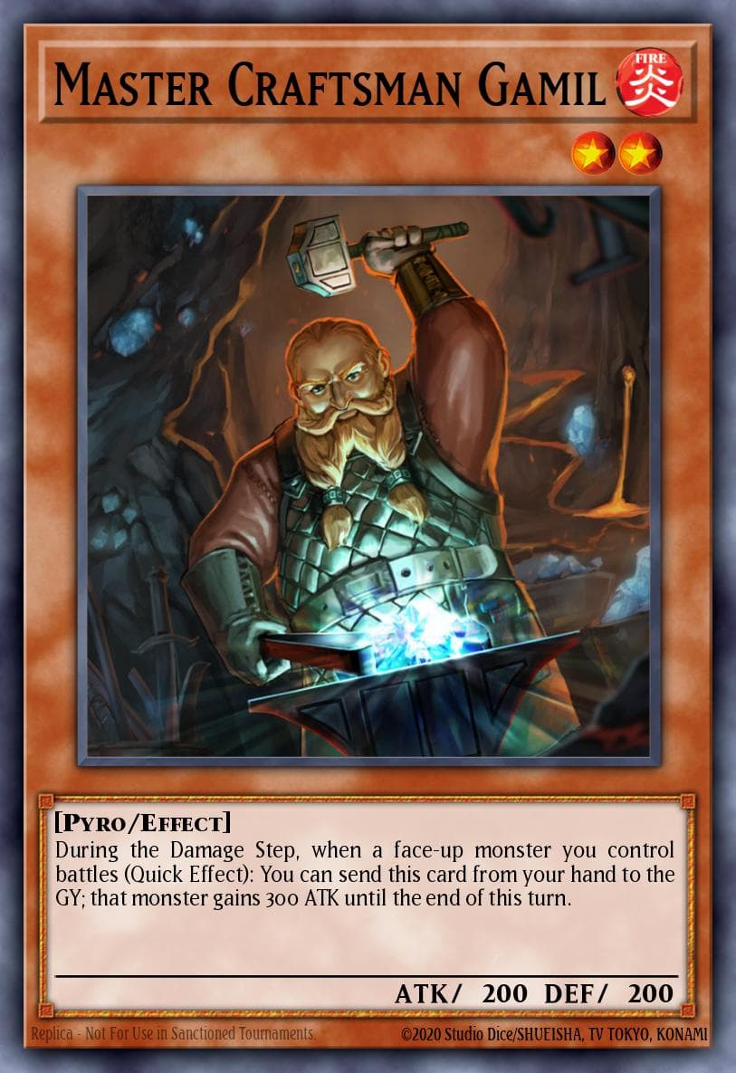 Master Craftsman Gamil — Speed Duel: Scars of Battle Yu-Gi-Oh! card by KAZUKI TAKAHASHI