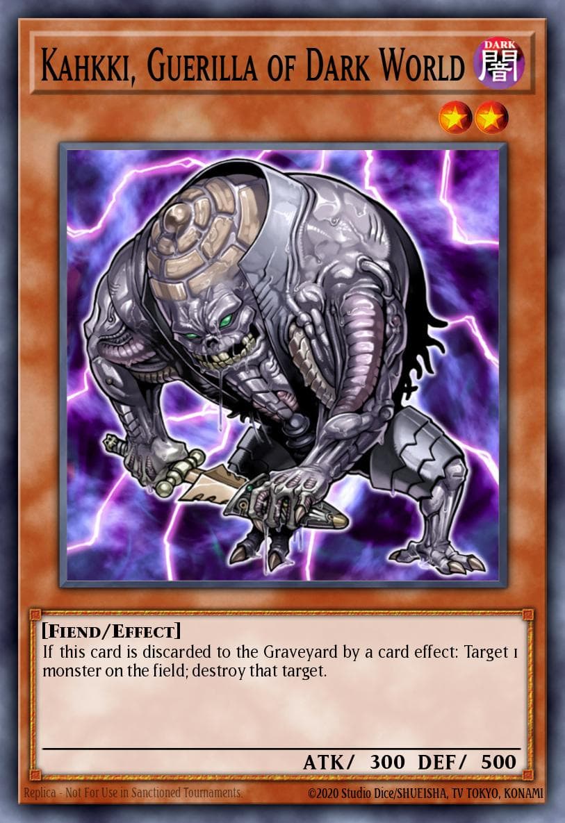 Kahkki, Guerilla of Dark World — Structure Deck: Gates of the Underworld Yu-Gi-Oh! card by KAZUKI TAKAHASHI