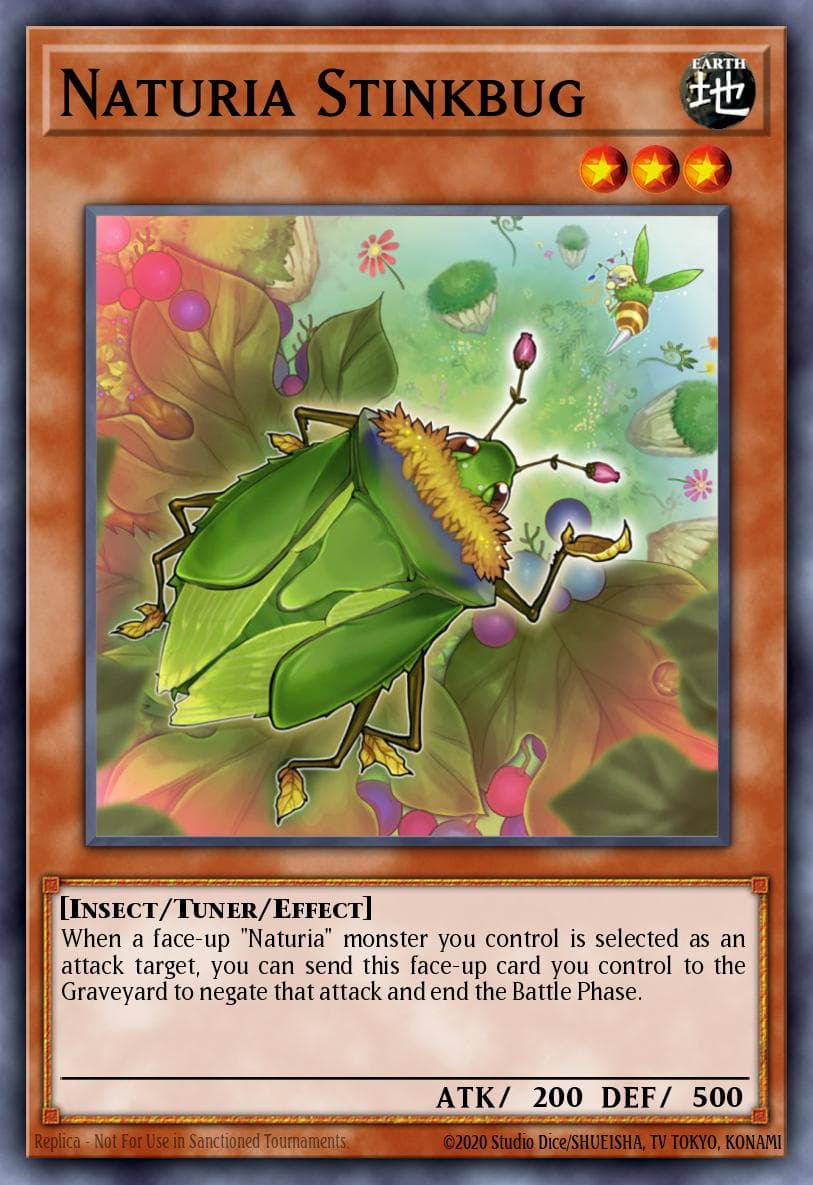 Naturia Stinkbug — Hidden Arsenal 4 Yu-Gi-Oh! card by KAZUKI TAKAHASHI
