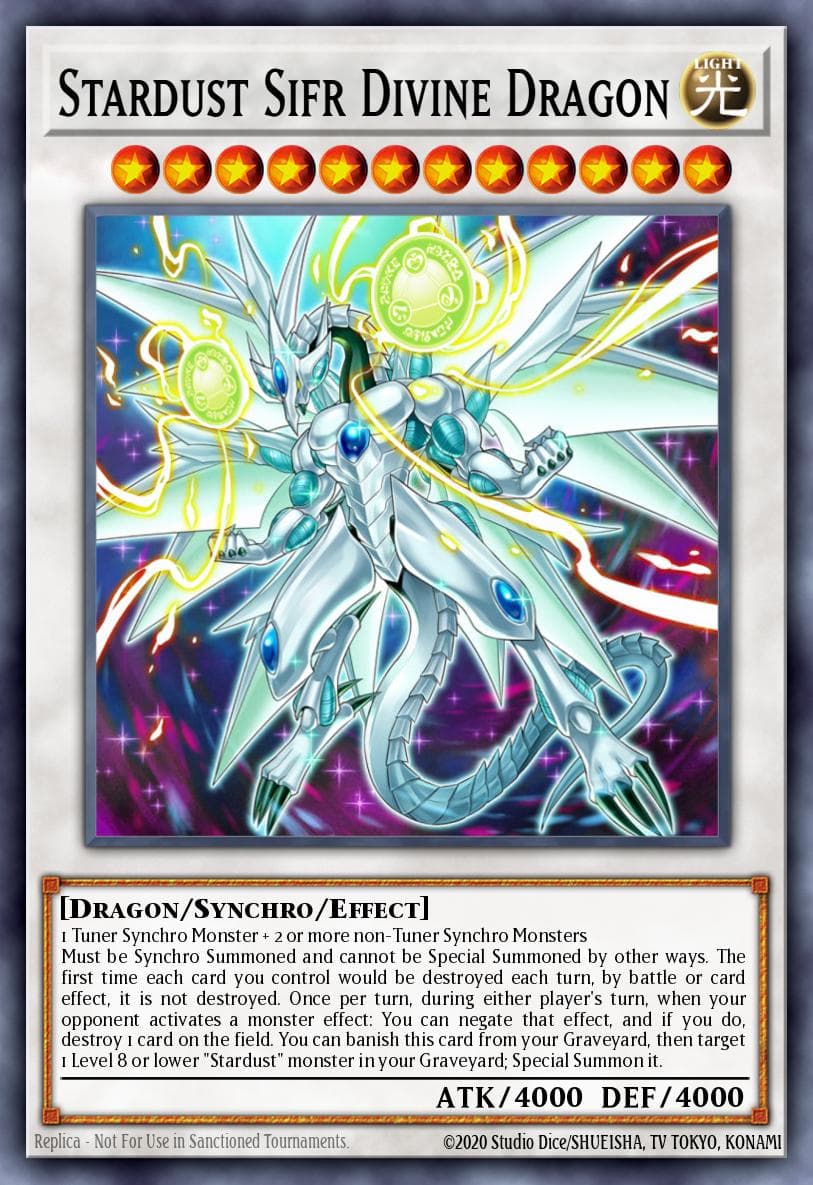 Stardust Sifr Divine Dragon — Yu-Gi-Oh! card