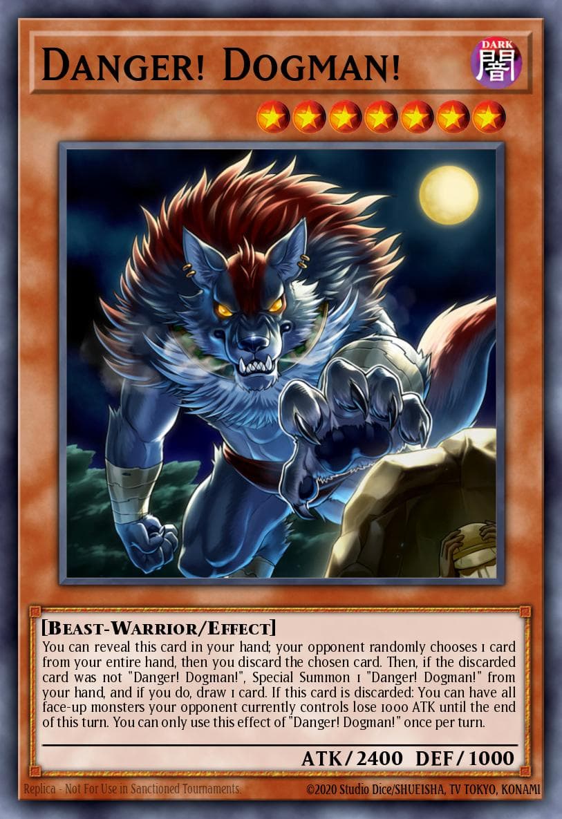 Danger! Dogman! — Soul Fusion Yu-Gi-Oh! card by KAZUKI TAKAHASHI