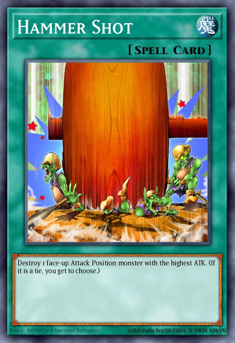 Hammer Shot — Duel Terminal 2 Yu-Gi-Oh! card by Kazuaki