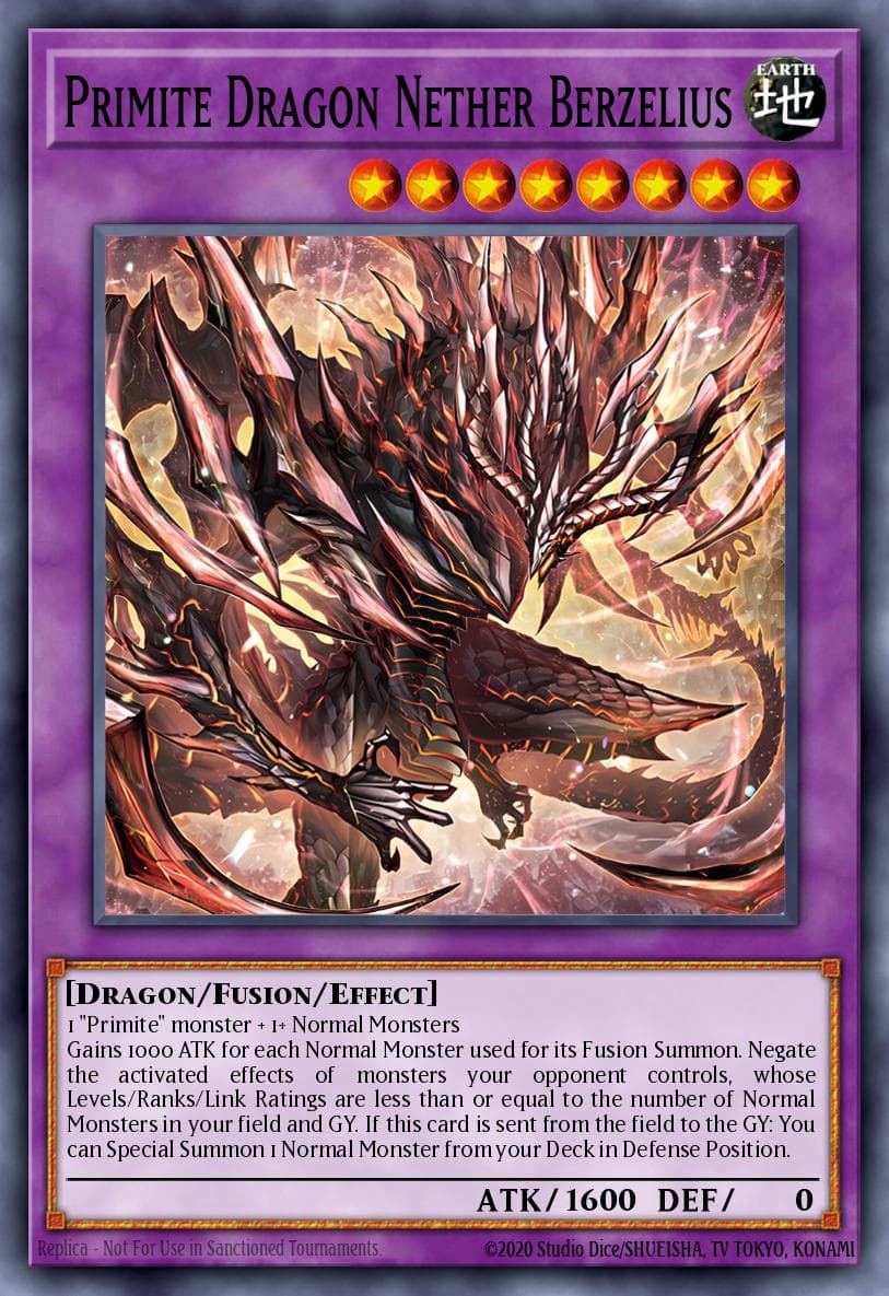 Primite Dragon Nether Berzelius — Duelist's Advance