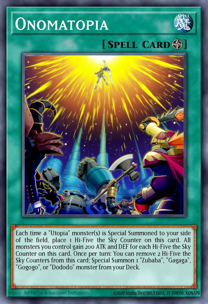Onomatopia — World Superstars Yu-Gi-Oh! card by KAZUKI TAKAHASHI