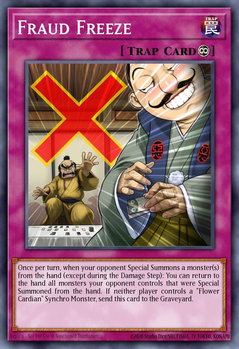 Fraud Freeze — Invasion: Vengeance Yu-Gi-Oh! card by KAZUKI TAKAHASHI