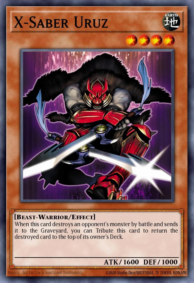 X-Saber Uruz — Hidden Arsenal Yu-Gi-Oh! card by KAZUKI TAKAHASHI