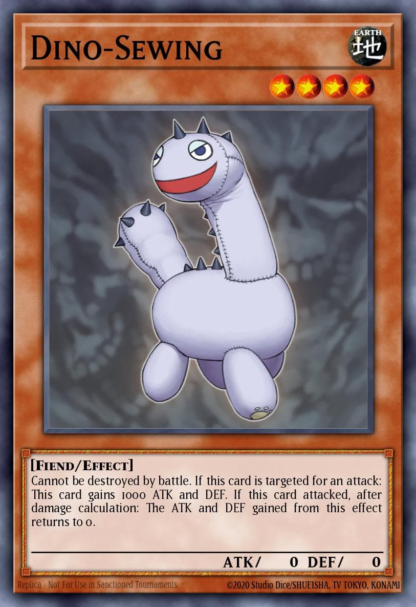 Dino-Sewing — 2017 Mega-Tins Mega Pack Yu-Gi-Oh! card by KAZUKI TAKAHASHI