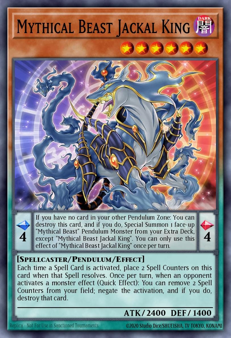 Mythical Beast Jackal King — Yu-Gi-Oh! card