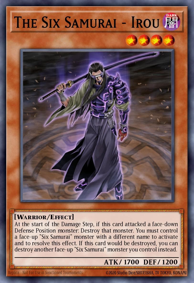 The Six Samurai - Irou — Ra Yellow Mega Pack Yu-Gi-Oh! card by Kagemaru Himeno
