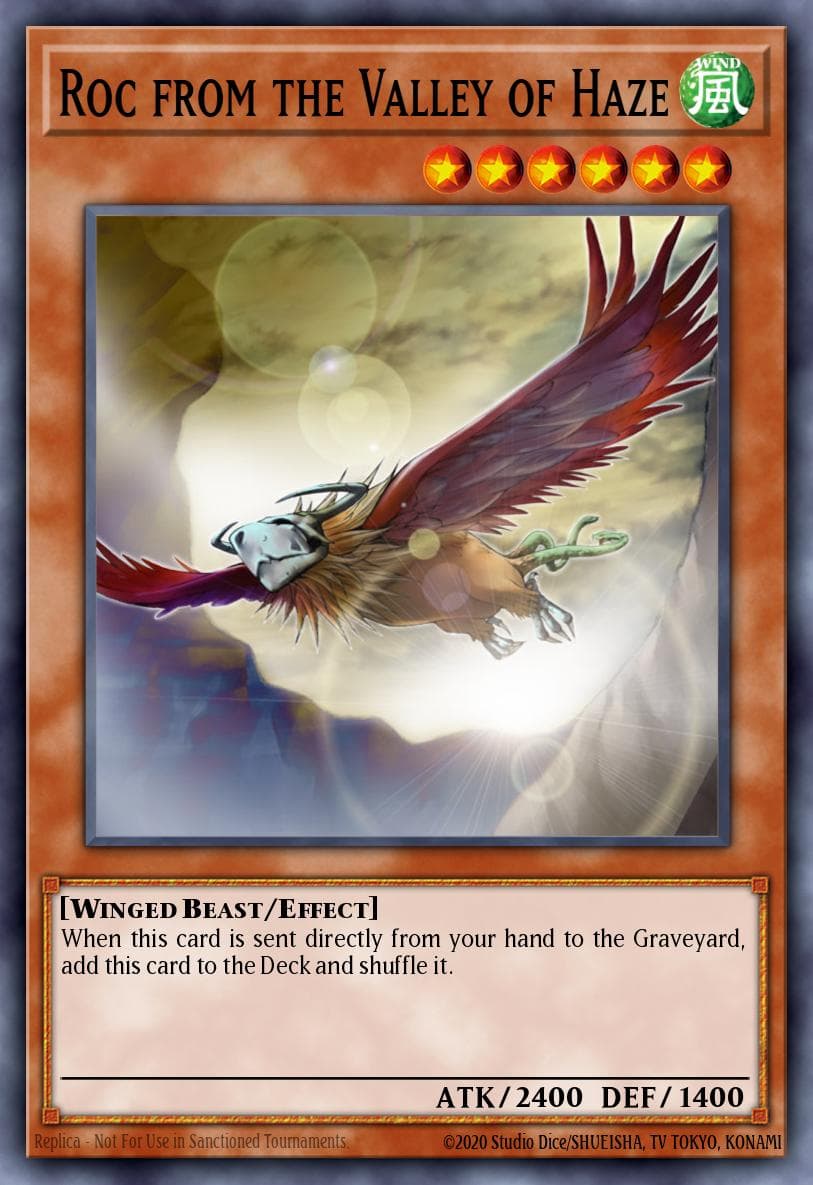 Roc from the Valley of Haze — Rise of Destiny Yu-Gi-Oh! card by KAZUKI TAKAHASHI