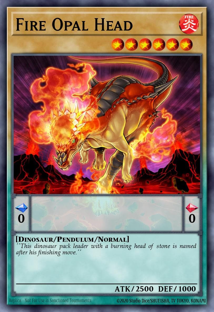 Fire Opal Head — Battle of Chaos Yu-Gi-Oh! card by Studio Dice/SHUEISHA, TV TOKYO, KONAMI