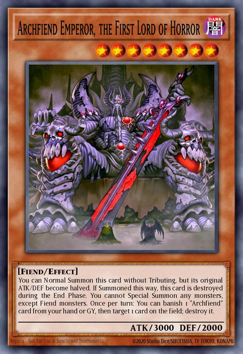 Archfiend Emperor, the First Lord of Horror — 2014 Mega-Tins Mega Pack