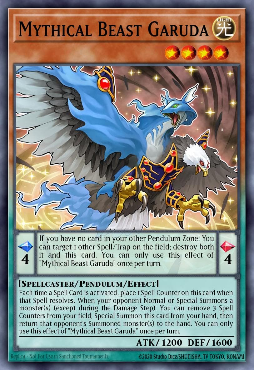 Mythical Beast Garuda — Yu-Gi-Oh! card