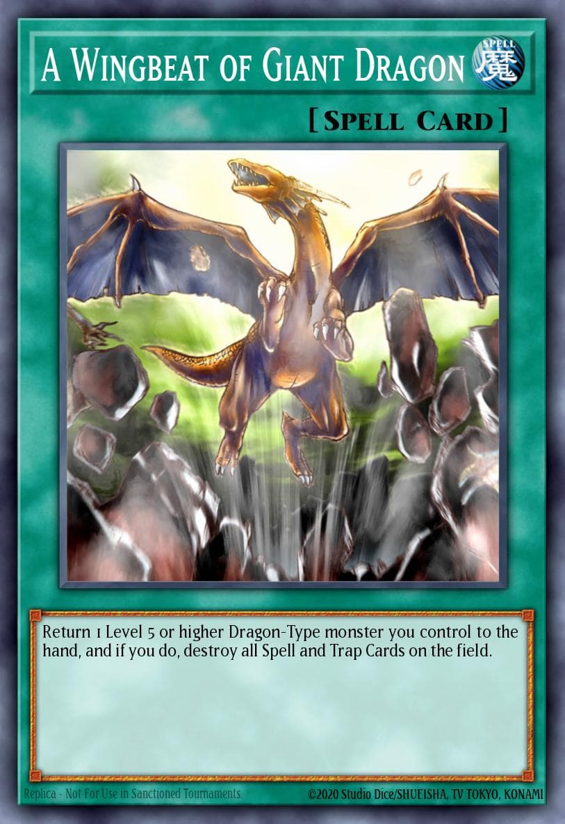 A Wingbeat of Giant Dragon — Structure Deck: Dragons Collide Yu-Gi-Oh! card by Konami