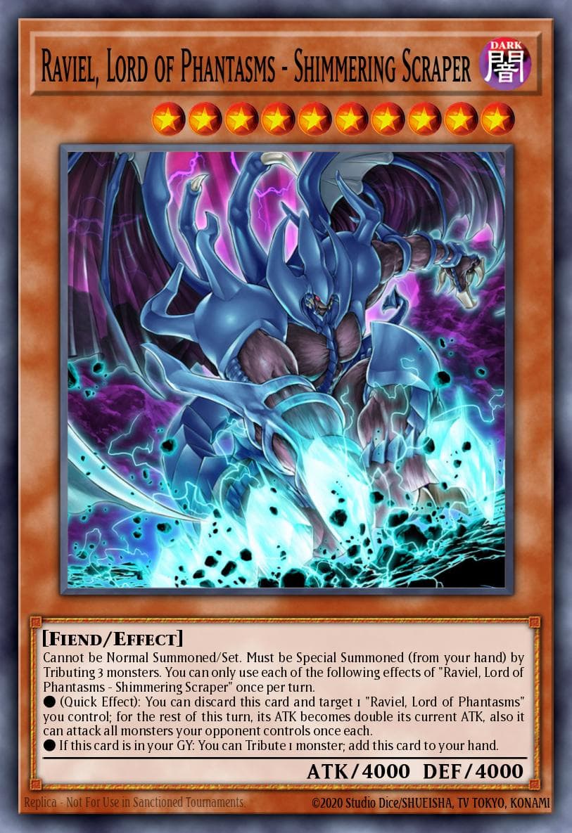 Raviel, Lord of Phantasms - Shimmering Scraper — Structure Deck: Sacred Beasts Yu-Gi-Oh! card by Katsuya Gyobu