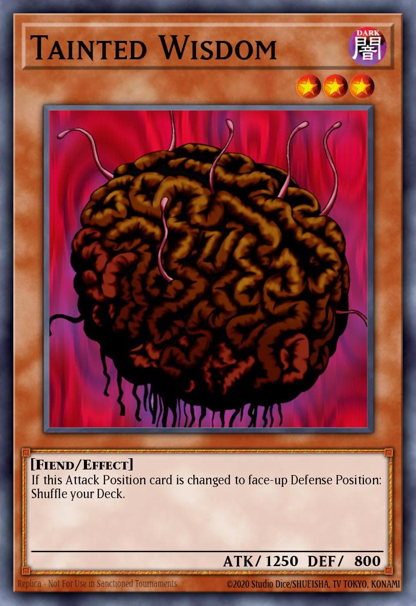 Tainted Wisdom — Speed Duel: Trials of the Kingdom Yu-Gi-Oh! card by KAZUKI TAKAHASHI