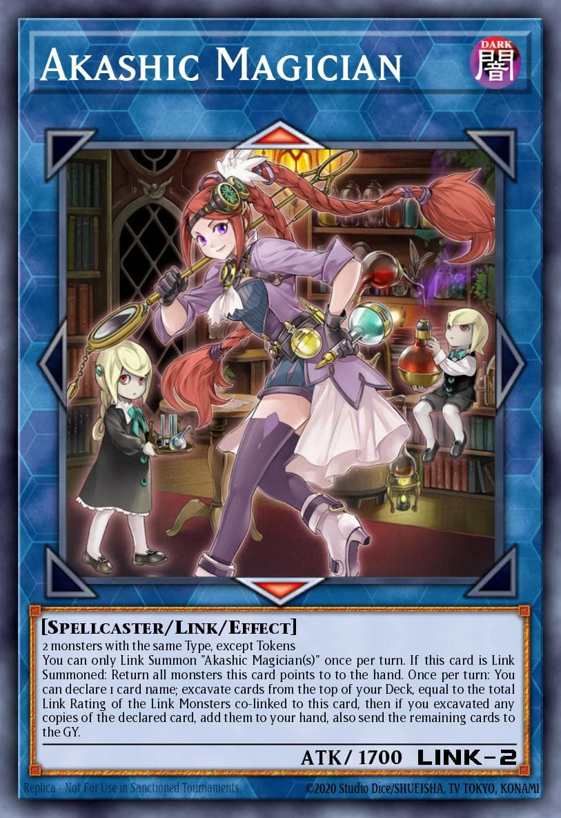 Akashic Magician — Shadows in Valhalla Yu-Gi-Oh! card by KAZUKI TAKAHASHI
