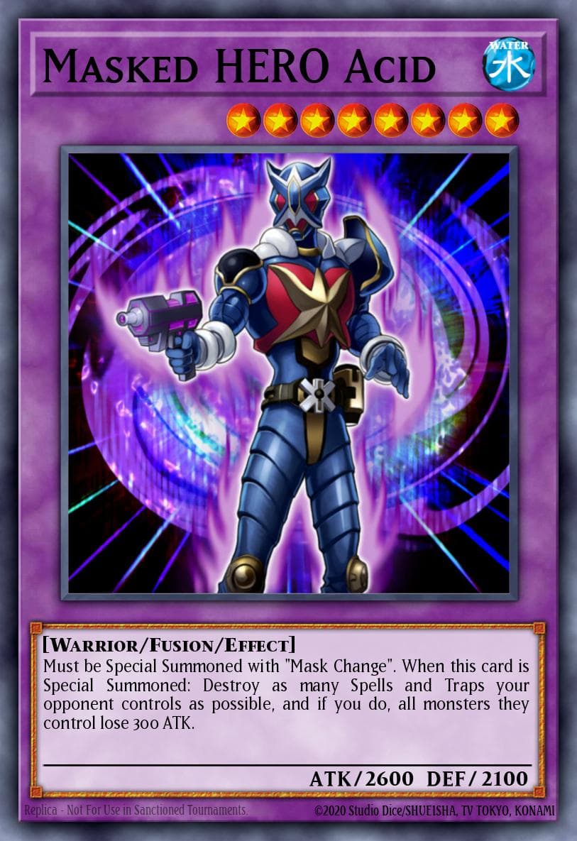 Masked HERO Acid — 2012 Premium Collection Tin Yu-Gi-Oh! card by KAZUKI TAKAHASHI