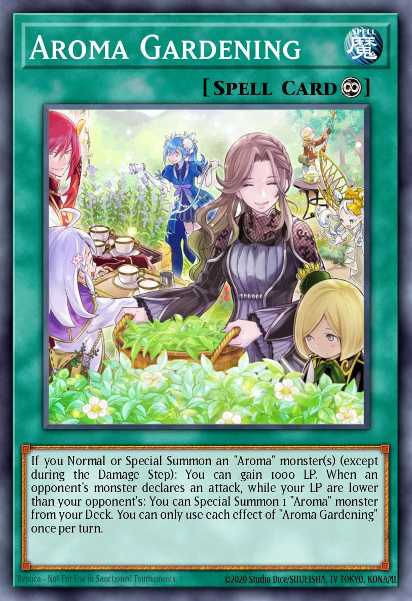 Aroma Gardening — Chaos Impact Yu-Gi-Oh! card by KAZUKI TAKAHASHI