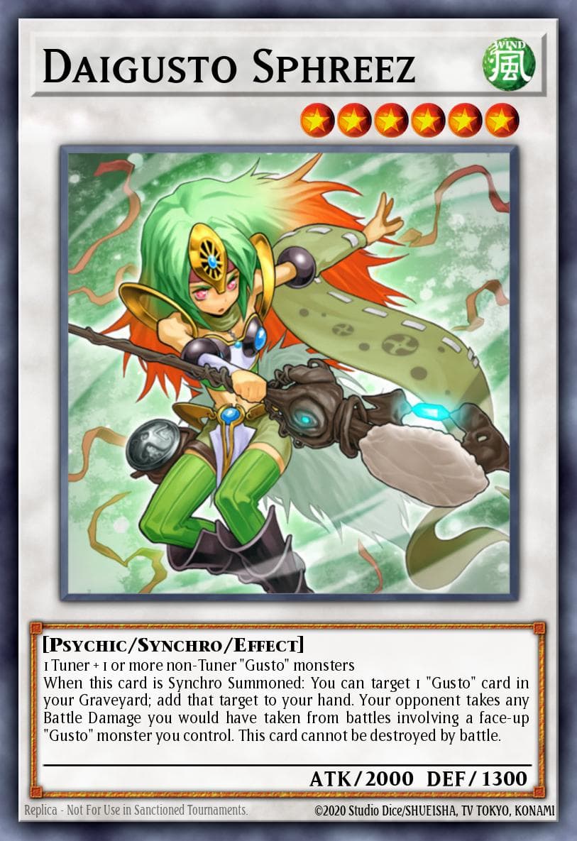 Daigusto Sphreez — Duel Terminal 6 Yu-Gi-Oh! card by KAZUKI TAKAHASHI