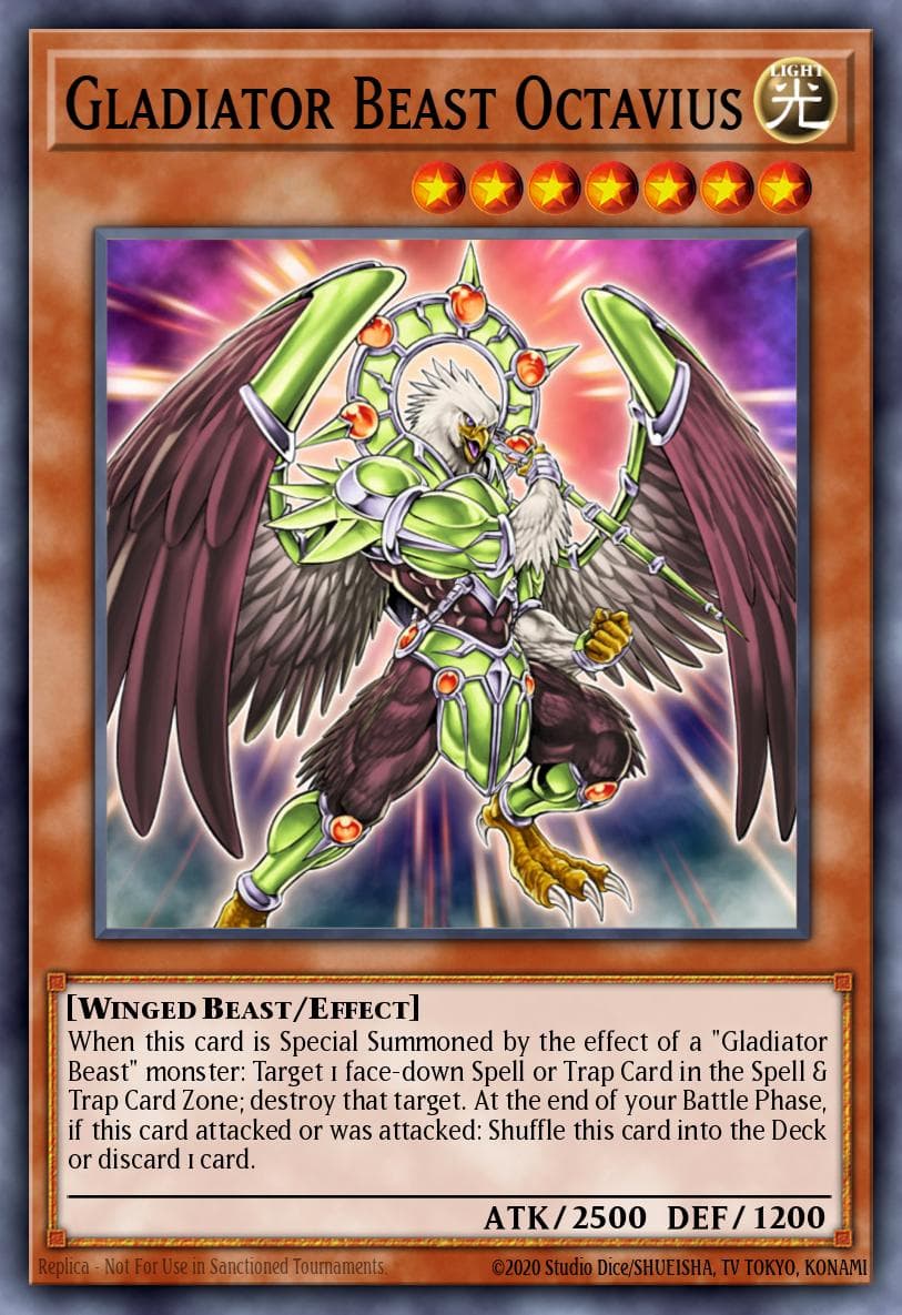 Gladiator Beast Octavius — Gladiator's Assault Yu-Gi-Oh! card by KAZUKI TAKAHASHI