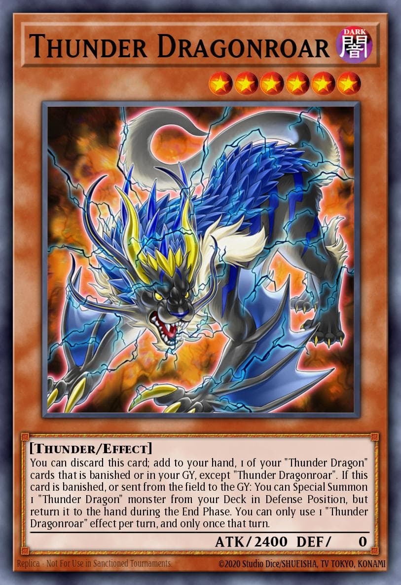 Thunder Dragonroar — Yu-Gi-Oh! card
