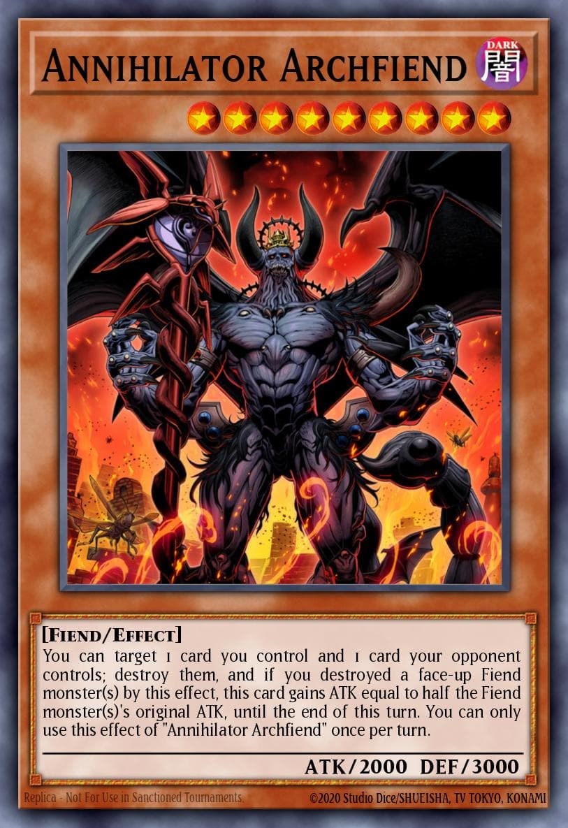Annihilator Archfiend — Speed Duel GX: Duelists of Shadows Yu-Gi-Oh! card by Studio Dice/Shueisha
