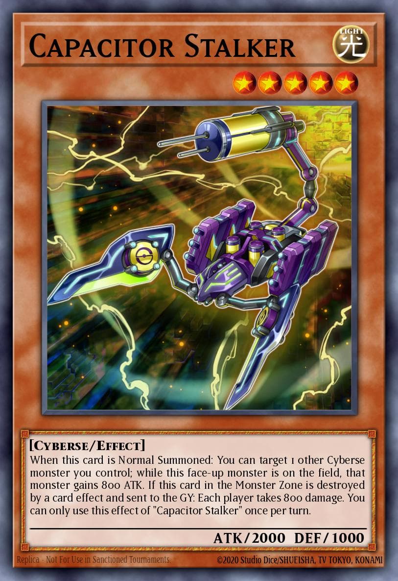 Capacitor Stalker — Star Pack VRAINS Yu-Gi-Oh! card by KAZUKI TAKAHASHI