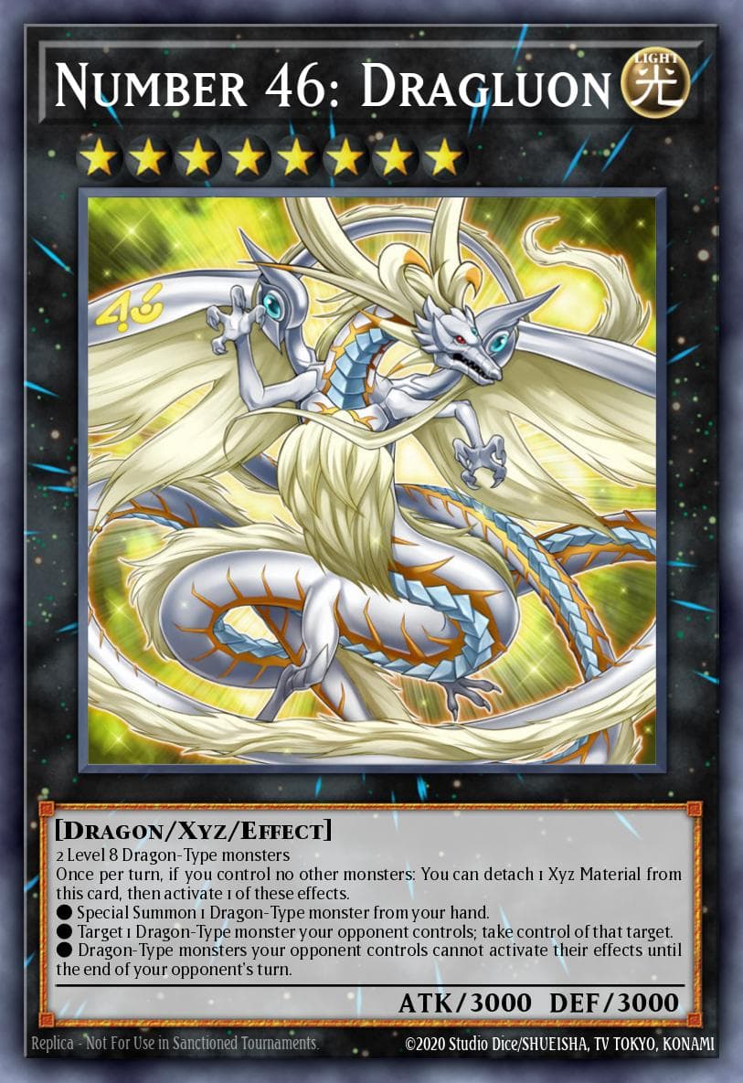 Number 46: Dragluon — Yu-Gi-Oh! card