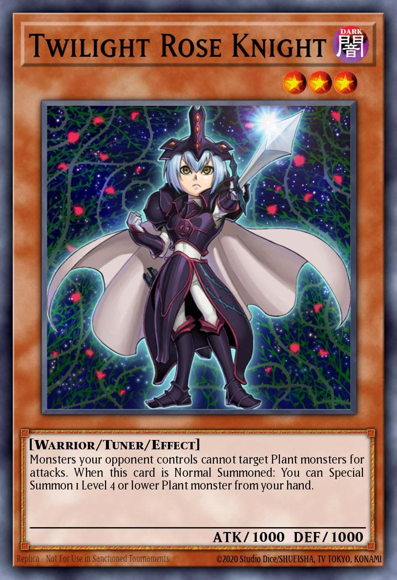 Twilight Rose Knight — Legendary Duelists: Sisters of the Rose Yu-Gi-Oh! card by KAZUKI TAKAHASHI