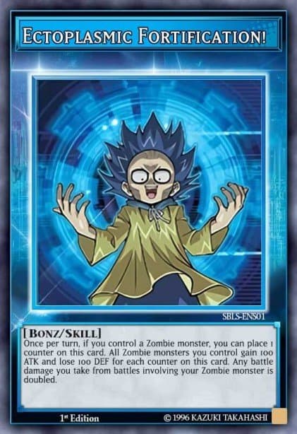 Ectoplasmic Fortification! — Speed Duel: Arena of Lost Souls Yu-Gi-Oh! card by KAZUKI TAKAHASHI