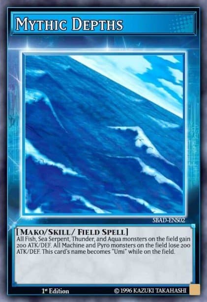 Mythic Depths — Speed Duel: Attack from the Deep Yu-Gi-Oh! card by KAZUKI TAKAHASHI