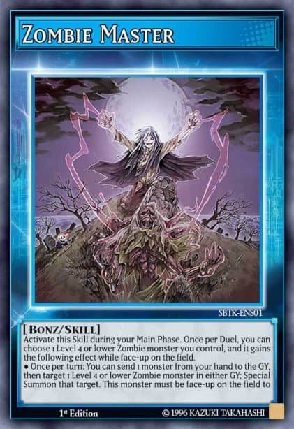Zombie Master (Skill Card) — Speed Duel: Trials of the Kingdom Yu-Gi-Oh! card by KAZUKI TAKAHASHI