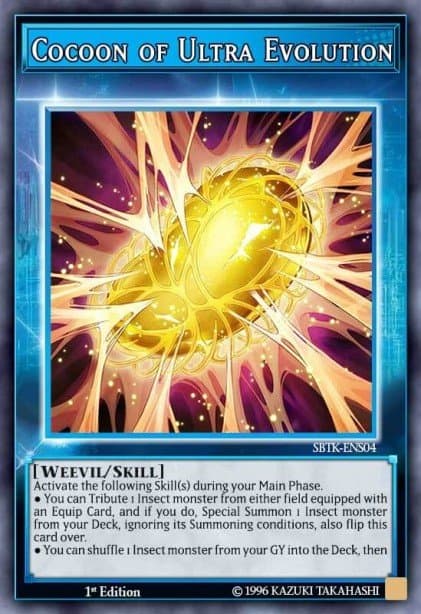 Cocoon of Ultra Evolution (Skill Card) — Speed Duel: Trials of the Kingdom Yu-Gi-Oh! card by KAZUKI TAKAHASHI