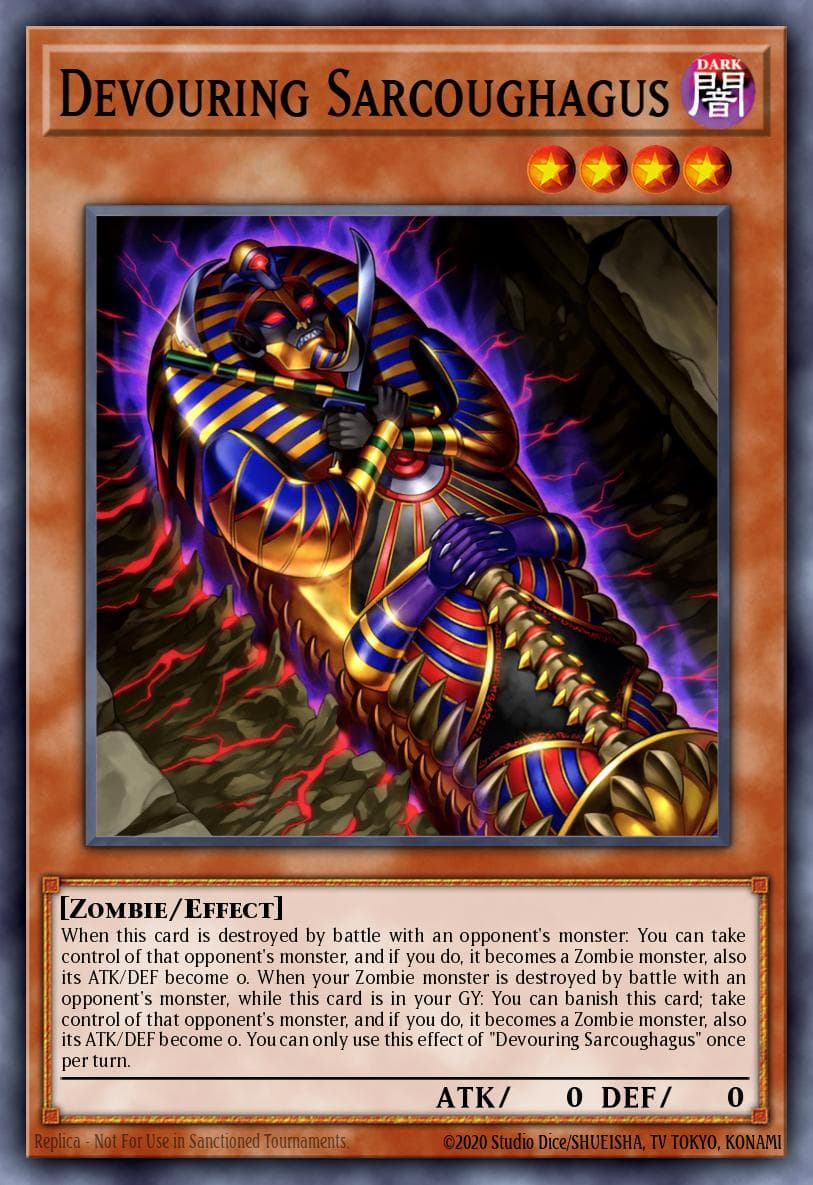 Devouring Sarcoughagus — Dimension Force Yu-Gi-Oh! card by Studio Dice