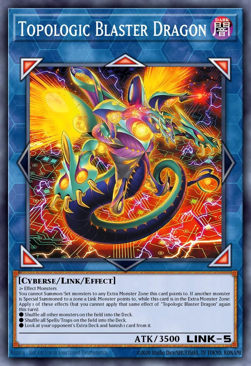 Topologic Blaster Dragon — Burst Protocol Yu-Gi-Oh! card by HERO-ROBOT