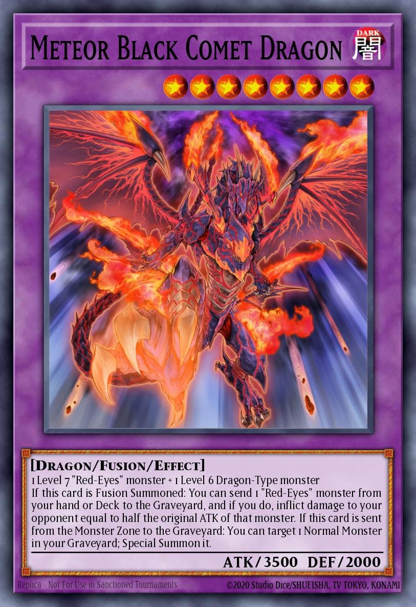 Meteor Black Comet Dragon — Yu-Gi-Oh! card