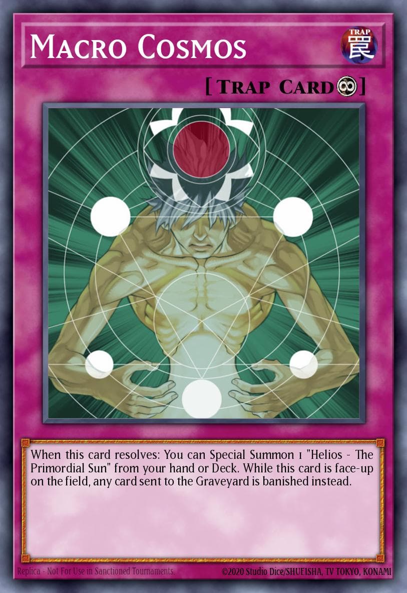 Macro Cosmos — Ra Yellow Mega Pack Yu-Gi-Oh! card by Kagemaru Himeno