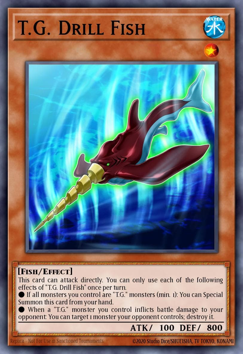 T.G. Drill Fish — Battles of Legend: Hero's Revenge Yu-Gi-Oh! card by KAZUKI TAKAHASHI