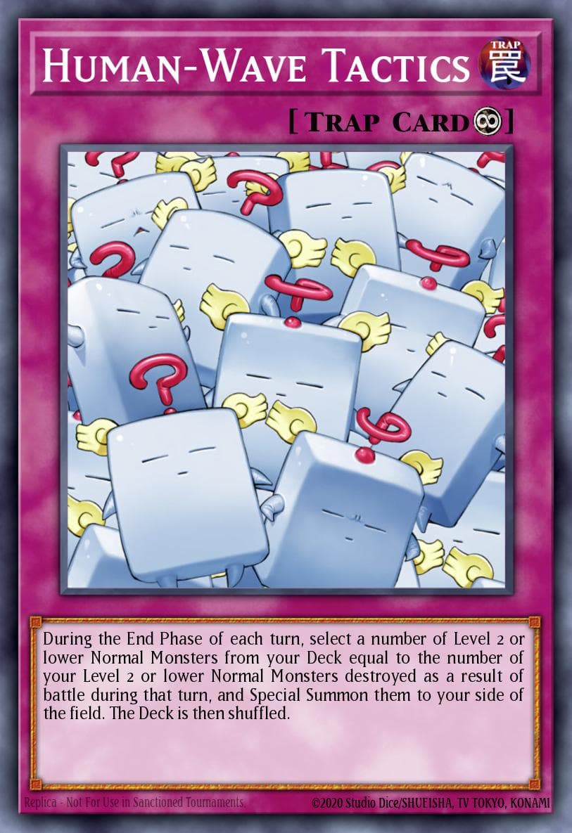 Human-Wave Tactics — Ancient Sanctuary Yu-Gi-Oh! card by KAZUKI TAKAHASHI