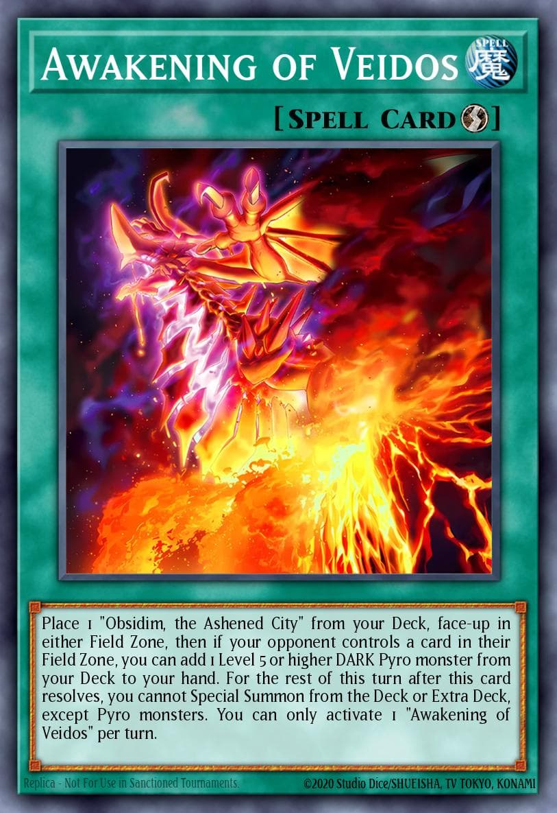 Awakening of Veidos — Phantom Nightmare Yu-Gi-Oh! card by Biao Huang