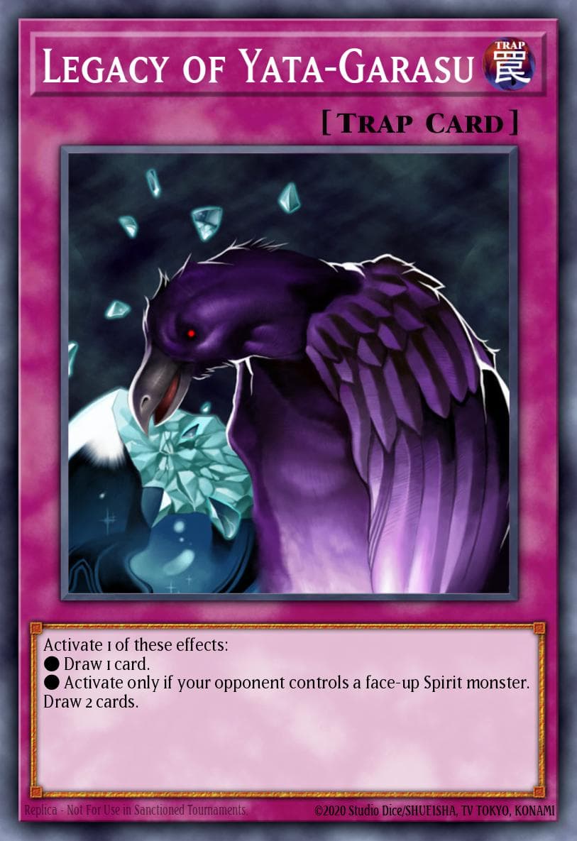 Legacy of Yata-Garasu — Yu-Gi-Oh! card