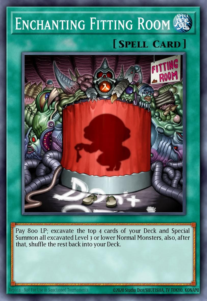 Enchanting Fitting Room — Ancient Sanctuary Yu-Gi-Oh! card by KAZUKI TAKAHASHI
