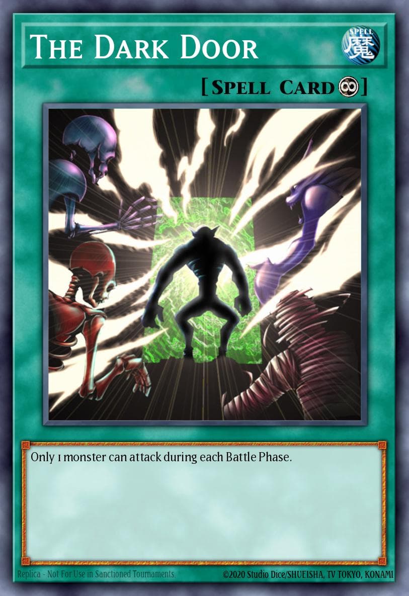 The Dark Door — Labyrinth_of_Nightmare Yu-Gi-Oh! card by KAZUKI TAKAHASHI