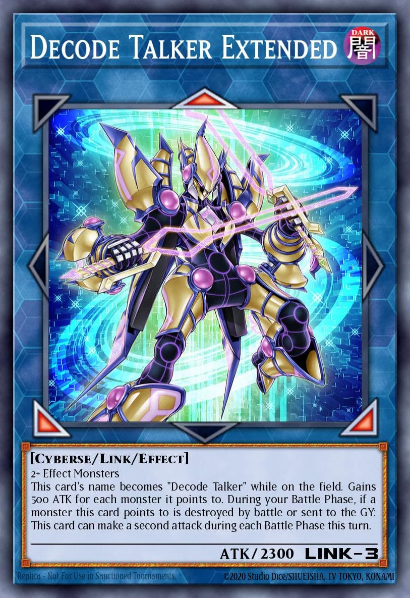 Decode Talker Extended — Duel Devastator Yu-Gi-Oh! card by KAZUKI TAKAHASHI