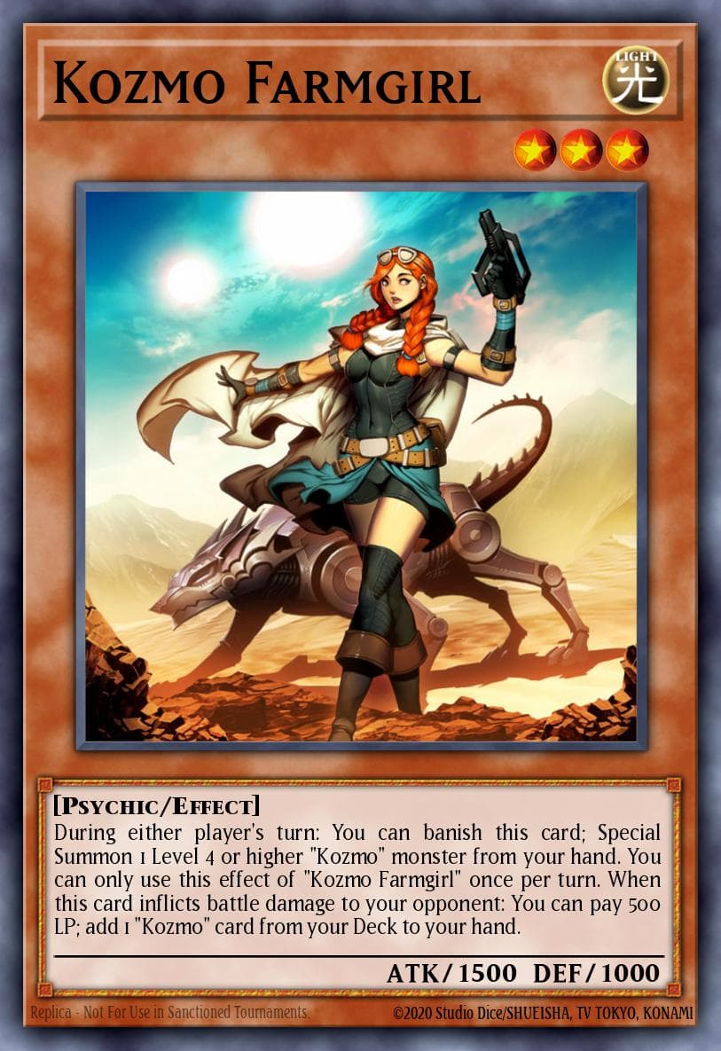 Kozmo Farmgirl — Yu-Gi-Oh! card